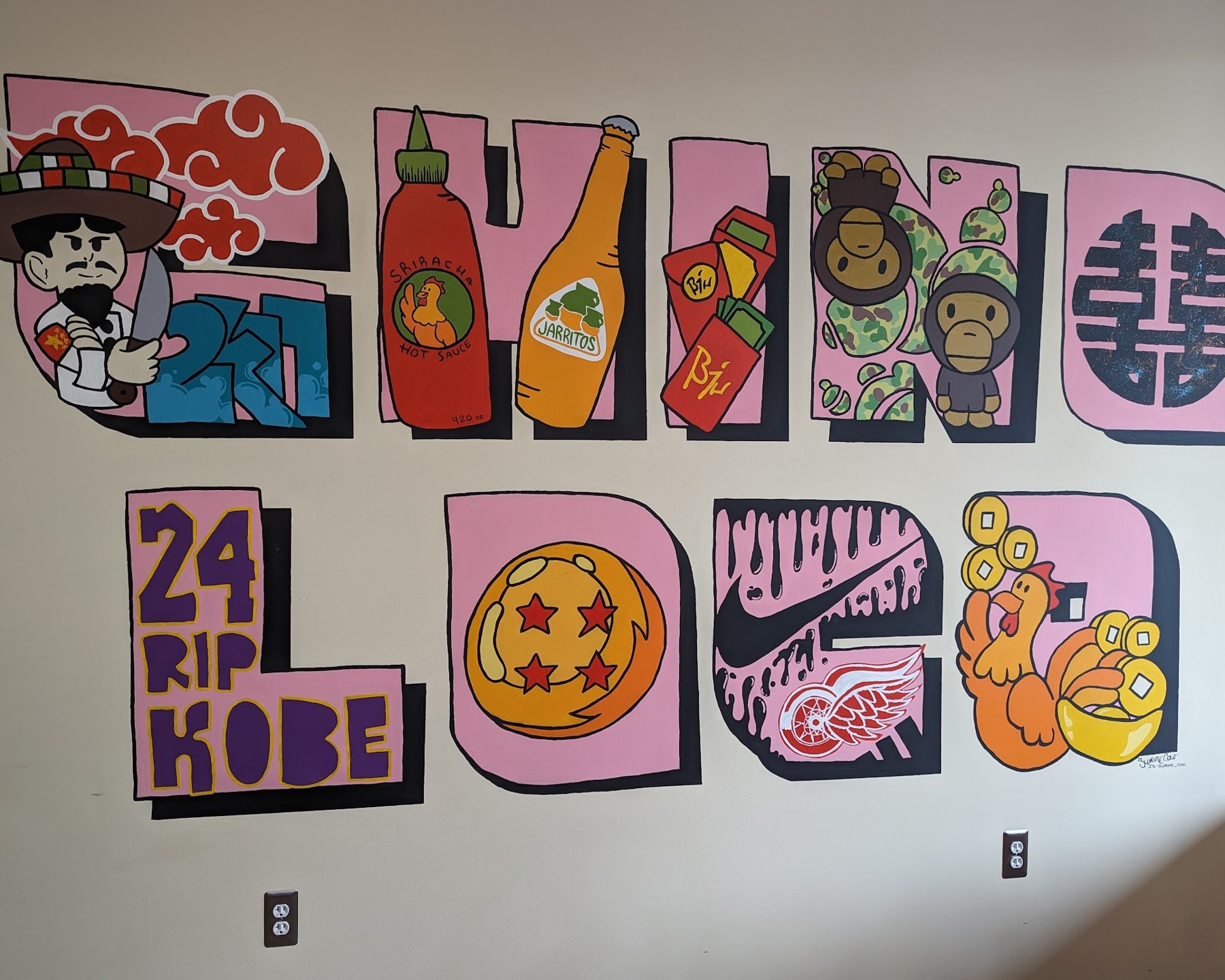 Chino Loco wall mural